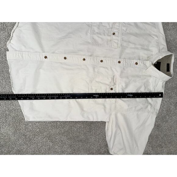 Eddie Bauer Rufton Twill Short Sleeve Button Up Shirt Men’s Large - Picture 8 of 8